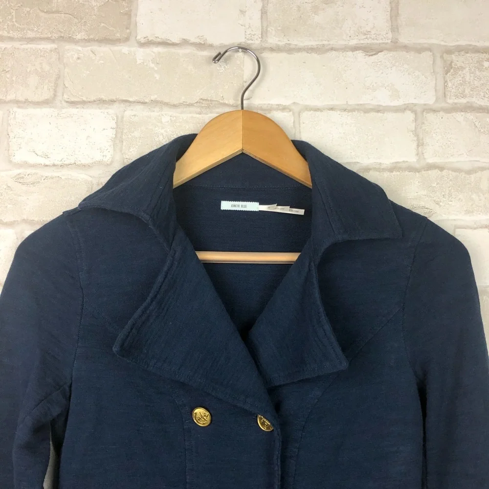 Urban Outfitters Kimchi Blue Nautical Navy Blue Peacoat Size XS - Picture 2 of 8